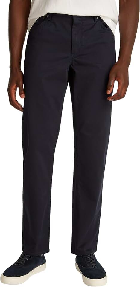 Tommy Hilfiger Herren Hose Denton Cotton Satin Straight Leg