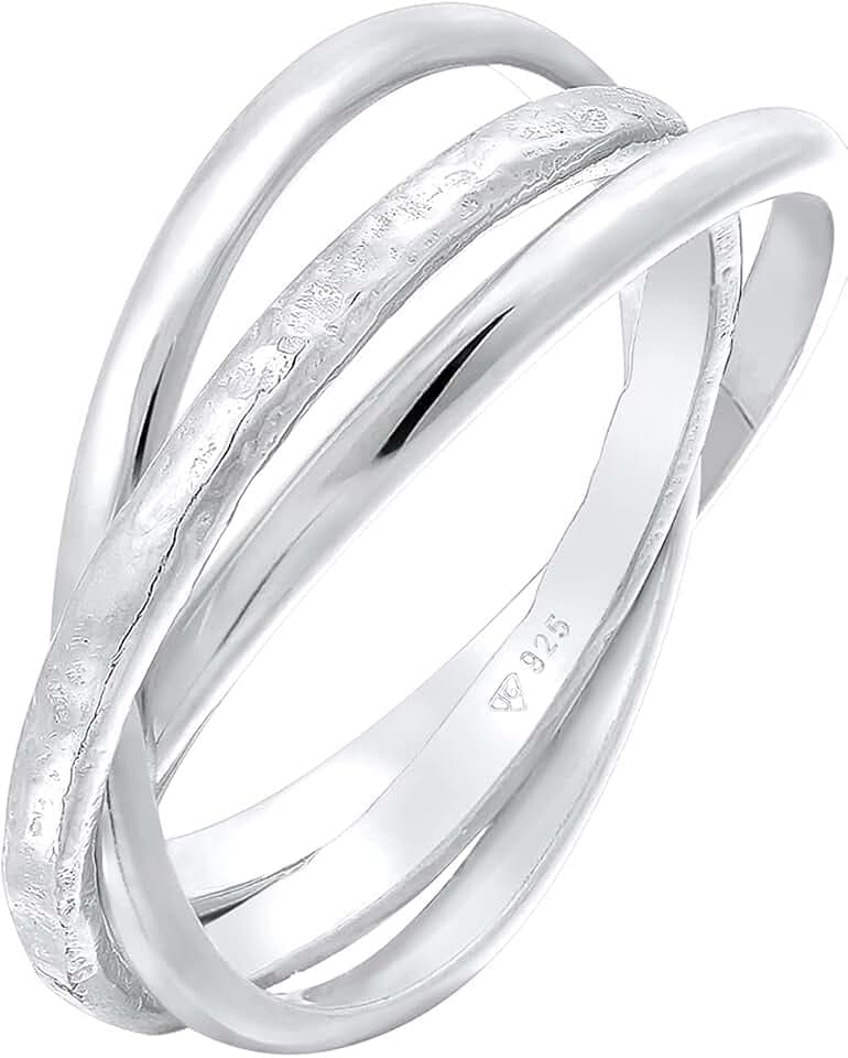 Elli Ring Damen Wickelring Trinity Basic Klassisch 925 Silber