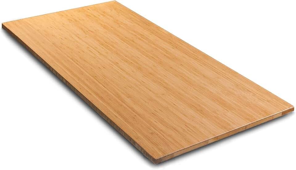 48 x 27.5 x 1 Inch 100% Solid Bamboo Desk Table Top Only,for Standing Desk Home Office Desk(Right Angle)