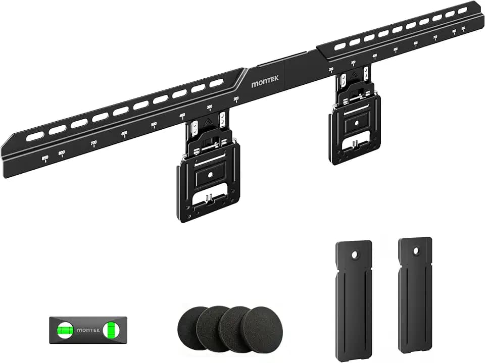 monTEK 0.35'' Ultra Slim TV Wall Mount for 50-100 Inch Flat & Frame TVs