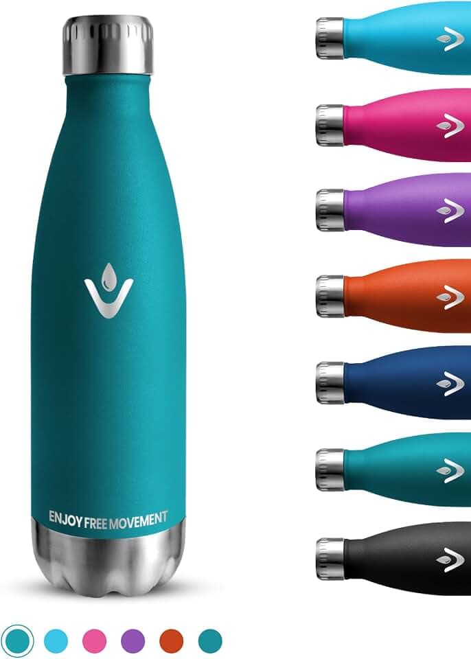 Trinkflasche, 750ml Trinkflasche Edelstahl, Trinkflasche Auslaufsicher BPA-Frei, Thermosflaschen Doppelwandig, Kann mit Dir Tragen, Trinkflasche Metall, für Fitness, Wandern, Fahrrad, Sport
