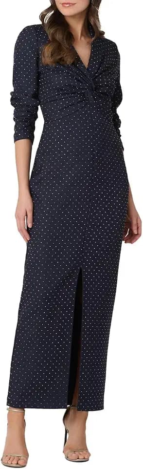 Shoshanna Women's Midnight Crystal Twill Asher Dress