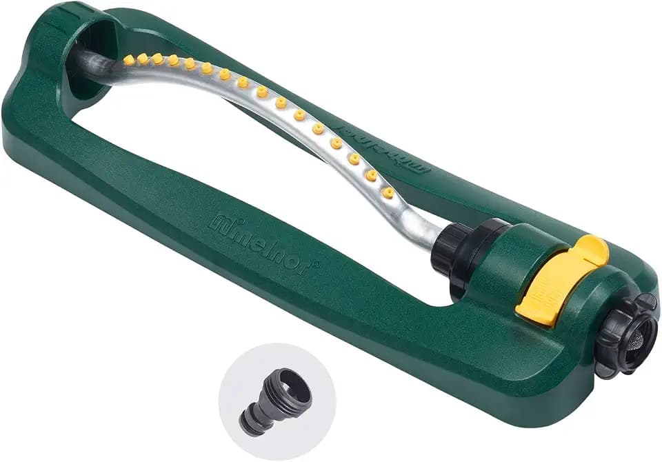 Melnor 65046-AMZ TurboTek 3200 SF Turbo Oscillating Sprinkler with QuickConnect Product Adapter