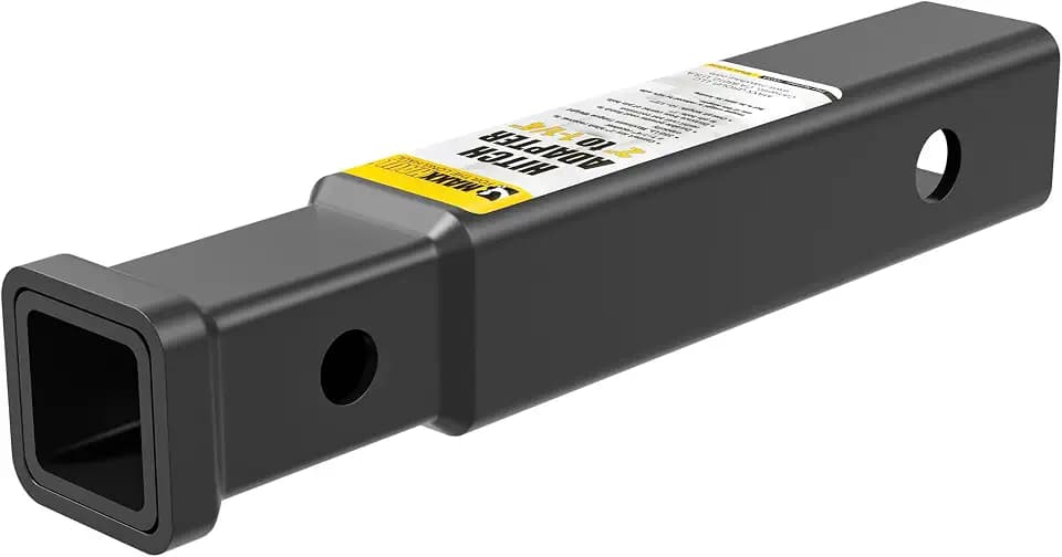 MaxxHaul Hitch Adapter: 2" to 1-1/4" Receiver |350 lb Max Tongue Weight|NOT FOR TOWING | 2 to 1.25 inch Conversion (70033)