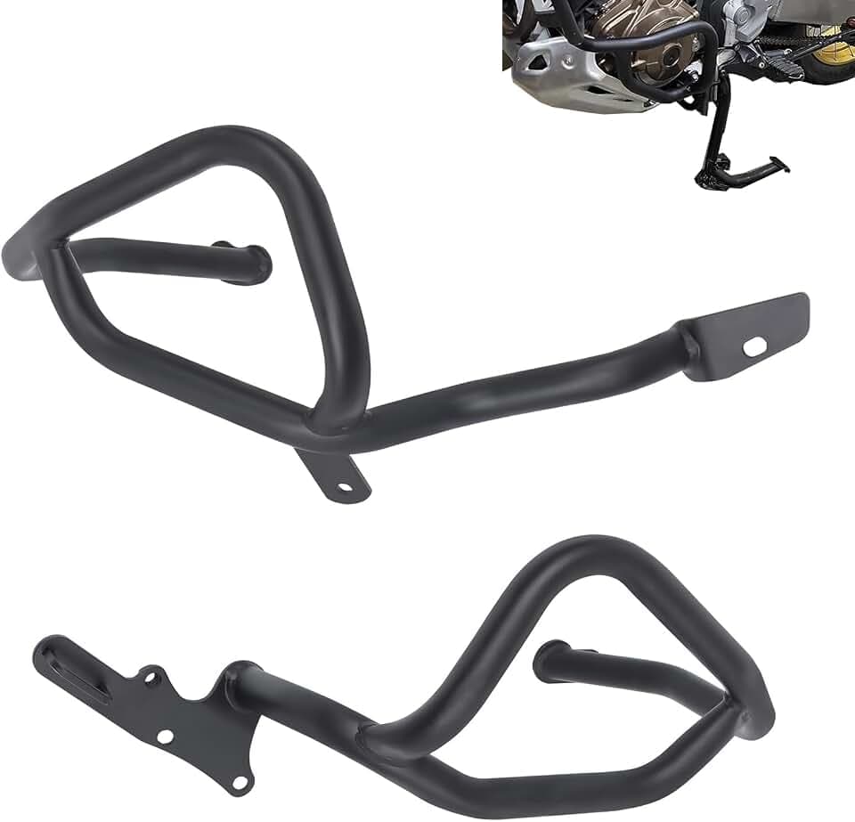 CHIFUN Engine Guard Lower Highway Crash Bars for CRF 1100L Africa Twin Adventure Sports 2020-2025, Motorcycle Steel Frame Protection Bars Compatible with Honda (Black)