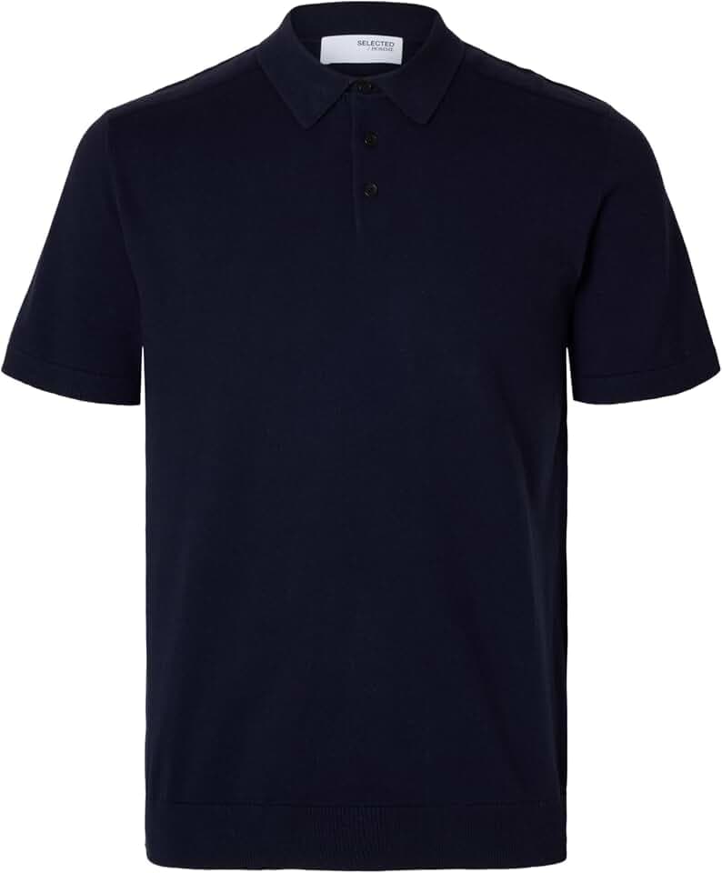 SELECTED HOMME Male Poloshirt Gestricktes