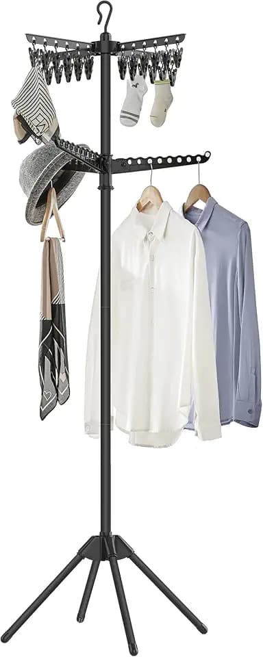 SONGMICS Clothes Drying Rack, 72.8-Inch Drying Rack, 3 Rotatable Arms
