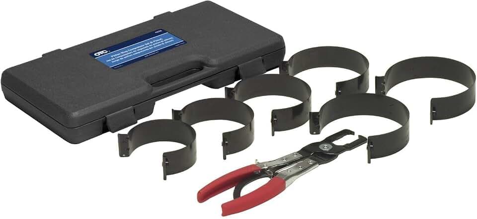 OTC 4838 Piston Ring Compressor Set, 6-Piece - for 2-7/8"- 4-3/8" Pistons