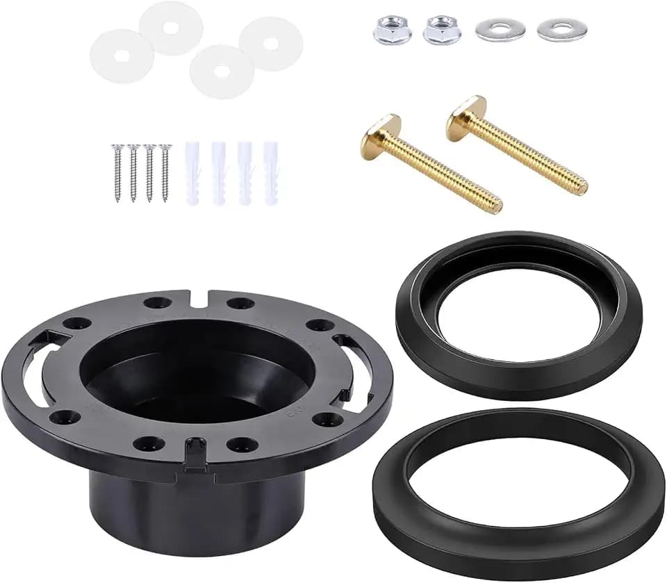 RV Toilet Seal Kit Replacement for Thetford 34120 & 12524, Compatible with Aqua Magic Style Plus, Style II, Style Lite & Residence Toilets, Leak Proof Waste Ball Seal and Floor Seal Kit