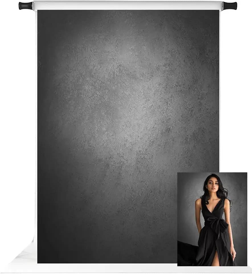 Kate 6.5x10ft Gray Abstract Photography Backdrop Grey Portrait Textures Photo Background Old Master Grey Backdrops