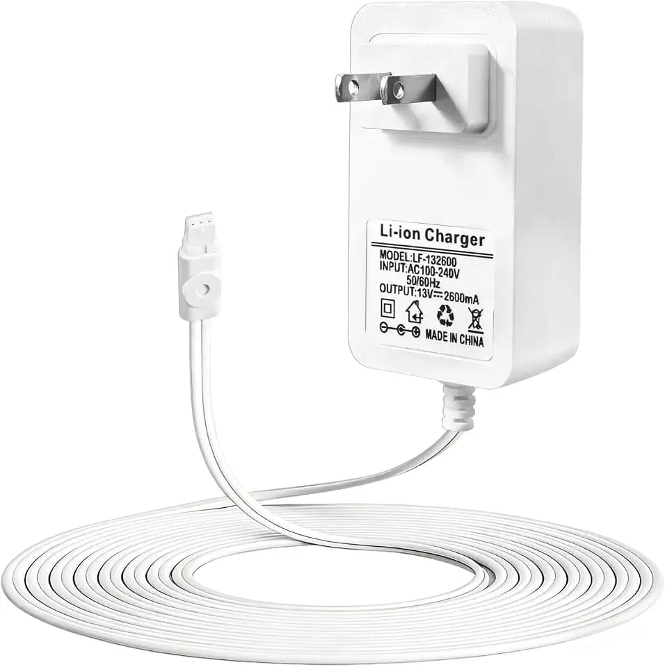 9025166 Charger for Somfy V2 Wirefree Motors, 13V 3-Pin Power Adapter