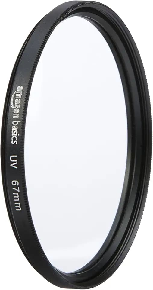 Amazon Basics 67 mm Runder UV-Schutzfilter für klarere Bilder, Schützt vor Staub, Schmutz und Kratzern