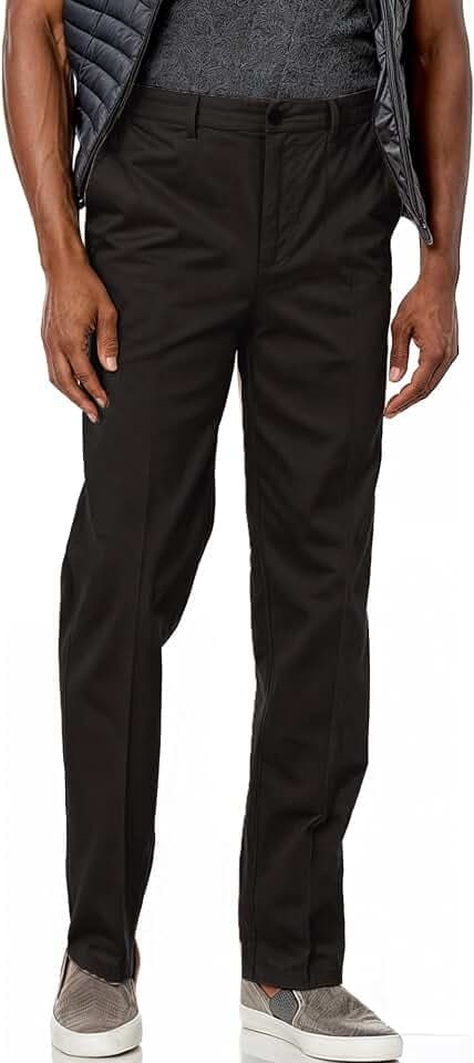Savane Men's Ultimate Performance Stretch Chino Pants with Expandable Waist, Wrinkle Resistant (Available in Big & Tall)