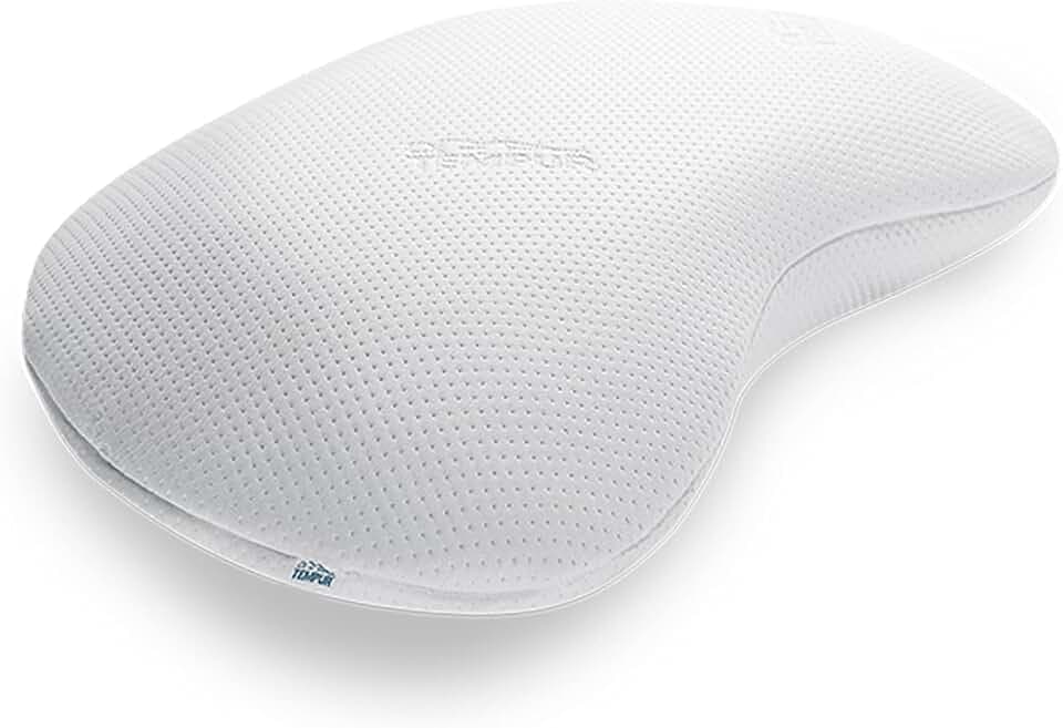 TEMPUR Sonata Kopfkissen, Liegefühl fest, L (61 x 40 x 12.5 cm), Weiß | Ergonomisches Nackenstützkissen für Rücken- und Seitenschläfer, Memory Foam