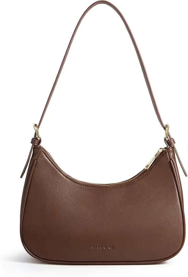 Missnine Purses for Women, Shoulder Bag Small Handbags Vegan Leather Underarm Bags Trendy Hobo Cute Clutch Purse
