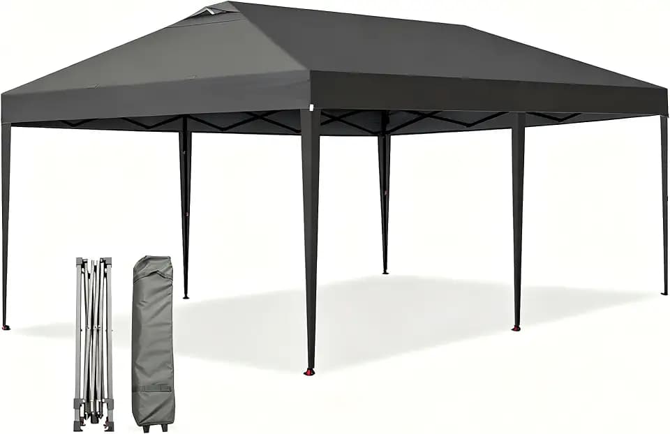 Garvee 10x20ft Pop Up Canopy Tent, Heavy Duty Outdoor Instant Gazebo