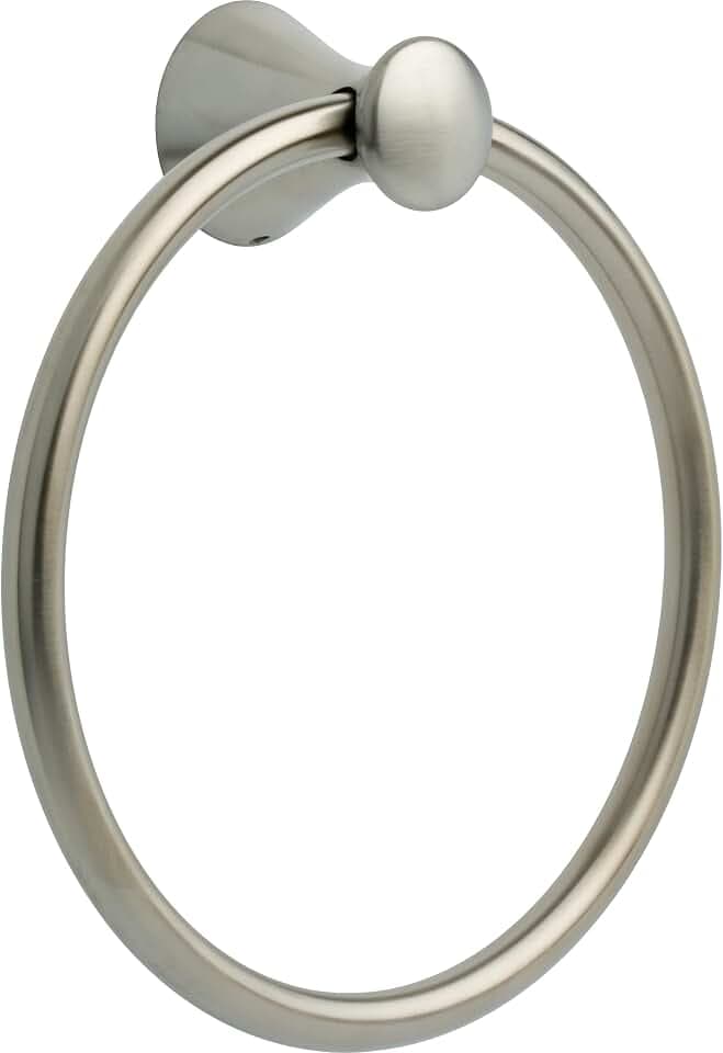 Delta Hand Towel Holder | Brilliance Stainless Steel Ring for Hanging Towels in Kitchen, Bathroom | Lahara Accessories