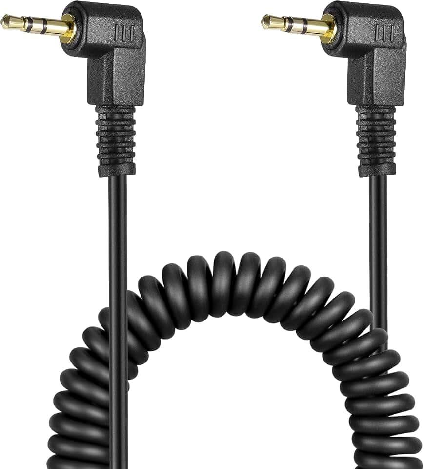 NEEWER 2,5mm auf C1 Fernauslöserkabel kompatibel mit Canon SL3 T8i T7i T6i T6S T5 T5i T4i T3i XTi XSi SL2 RP R M 700D 650D 600D 550D 500D 1100D 80D 70D 60D PowerShot G16 G15 G5 X