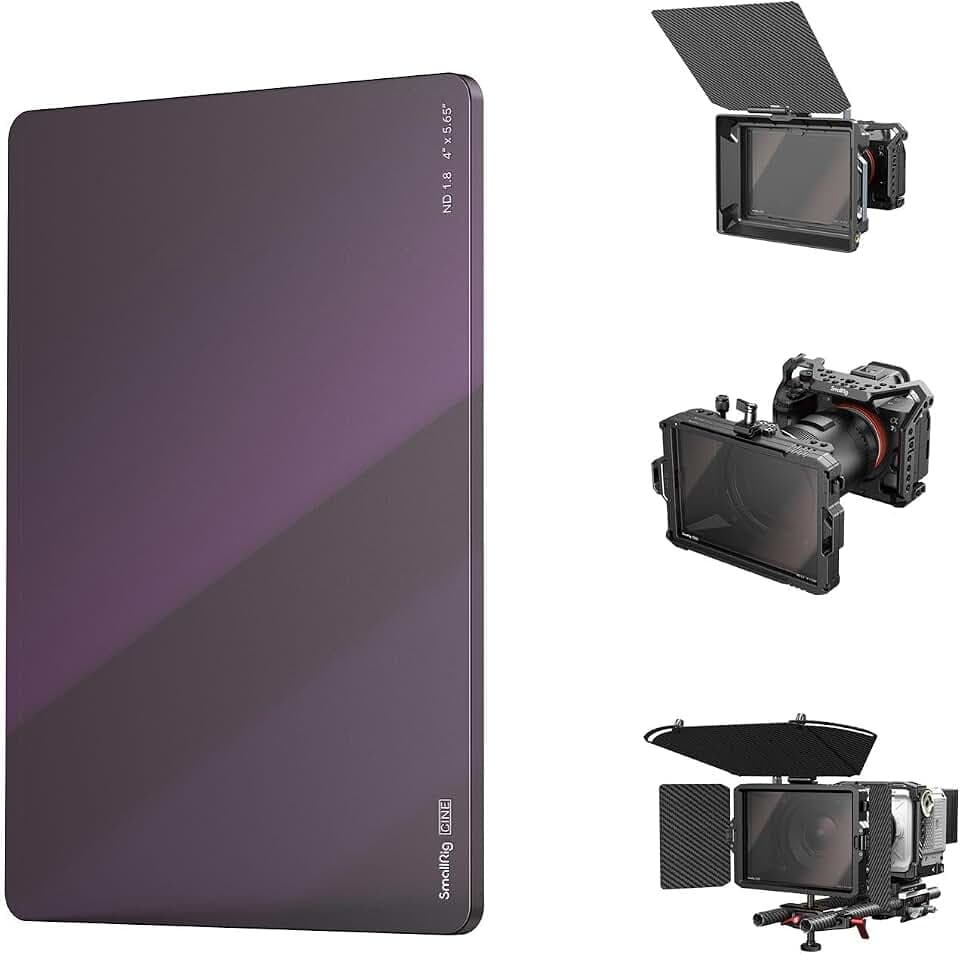 SMALLRIG 4 x 5,65" ND 1,8 6 Stop Filter, quadratischer Neutraldichtefilter