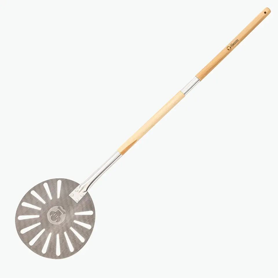 Chef Pomodoro Aluminium-Pizzaschieber, Holzgriff 120 cm