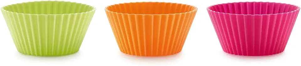 Lékué Classic Muffinformen, 7 cm, 6 Stück, mehrfarbig (0240100SURM033)