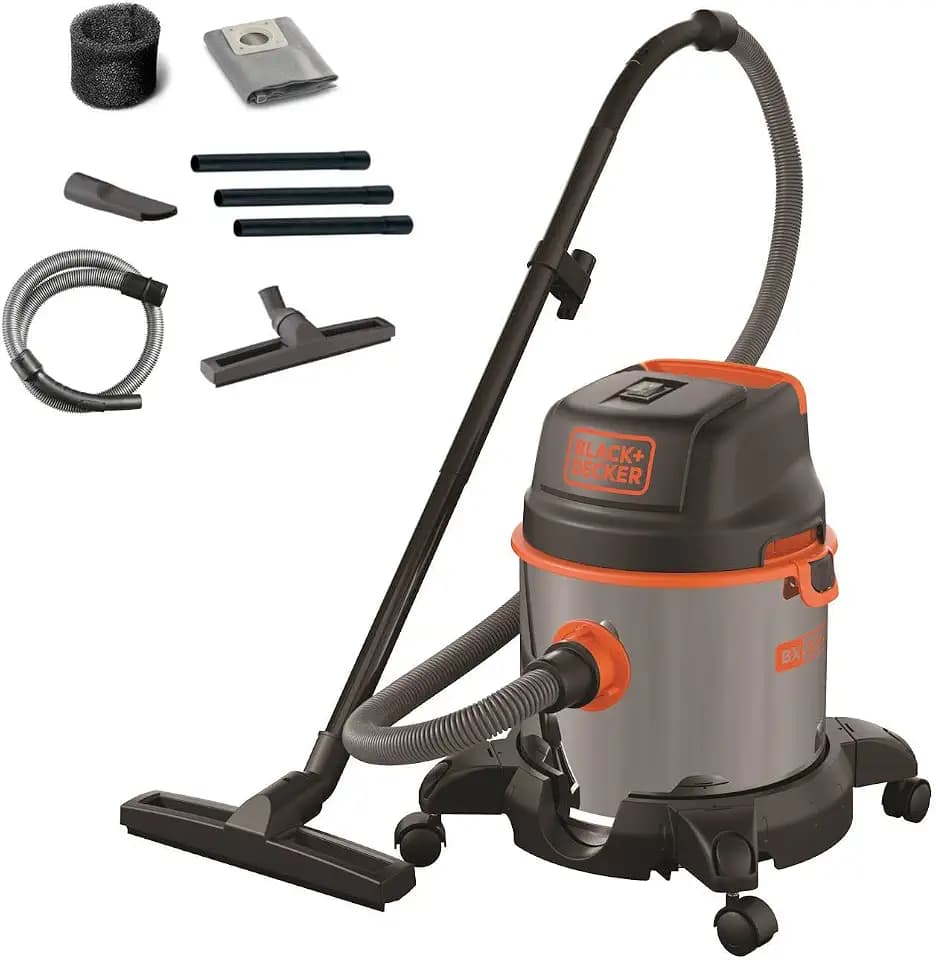 BLACK+DECKER Nass und Trockensauger BXVC20XE (1400 W, 20 Liter)