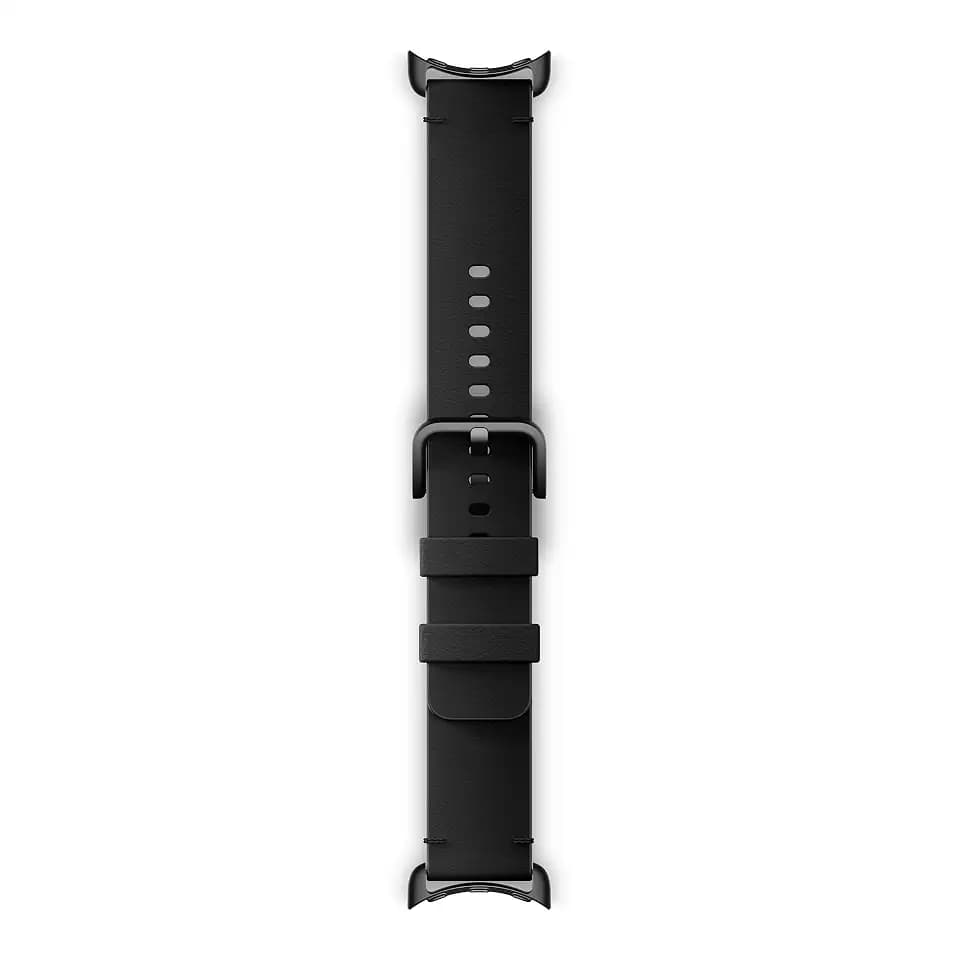 Google Pixel Watch Crafted Leather Band - Obsidian - Large