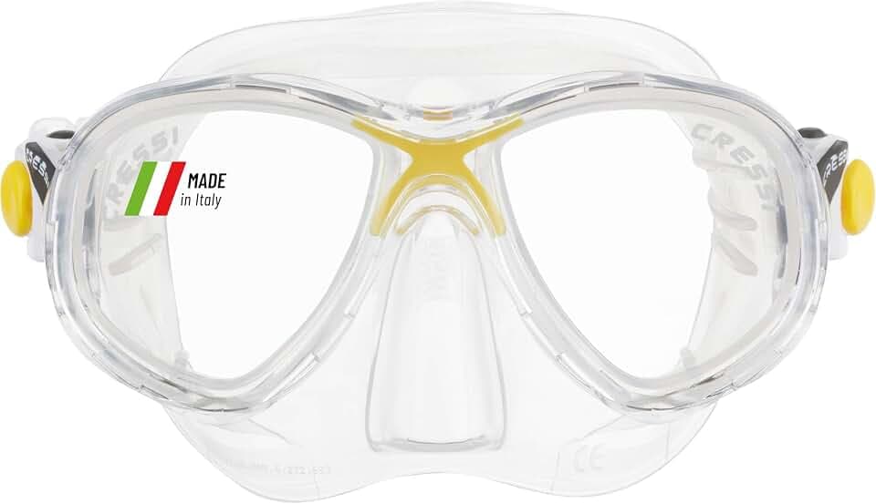 Cressi Marea Jr - Maske oder Maske Marea Jr + Schnorchel Top zum Tauchen und Schnorcheln, Einheitsgröße, Kinder Unisex
