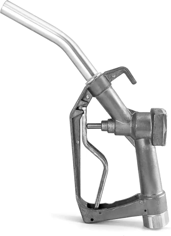 QWORK Fuel Nozzle, 3/4 in. NPT Manual Fuel Nozzle with Swivel | For Manual and Electric Fuel Pumps | Gasoline and Diesel |Max Pressure 50 PSI
