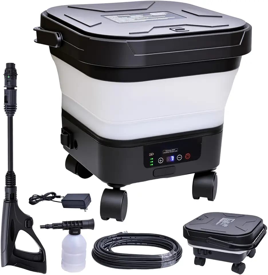 Portable Pressure Washer with Tank for Car, Bikes, Garden, Patio & Camping