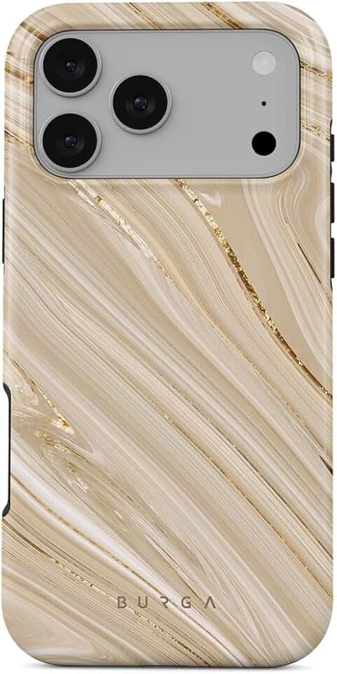 BURGA Unisex Phone Case for iPhone 17 Pro Max – Dual-Layer Design with Shock-Absorbing Silicone & Durable Exterior, Scratch-Resistant Finish and Raised Bezel Edge for Screen Protection & Daily Use