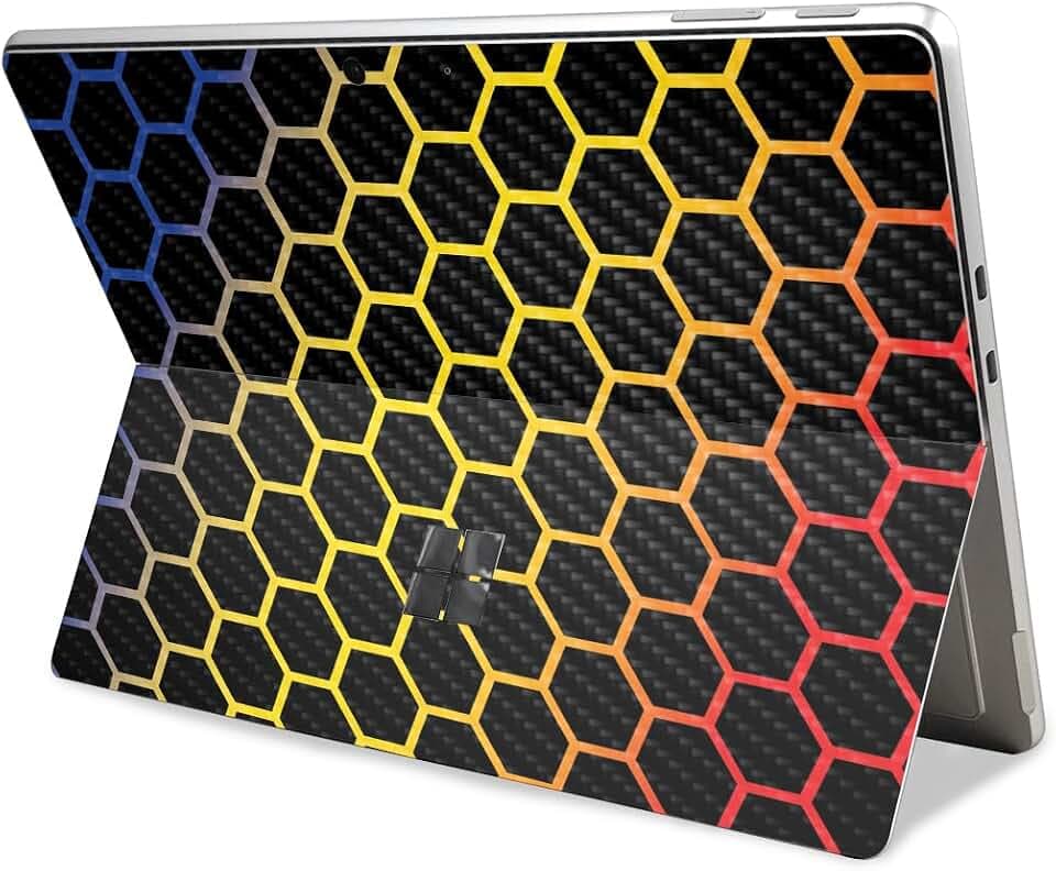 Carbon Fiber Tablet Skin Compatible with Microsoft Surface Pro 11 (2024-2025) - Primary Honeycomb - Premium 3M Vinyl Protective Wrap Decal Cover - Easy to Apply | Crafted in The USA by MightySkins