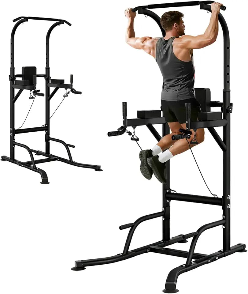 Pull Up Bar Power Tower Dip Station Home Gym Equipment