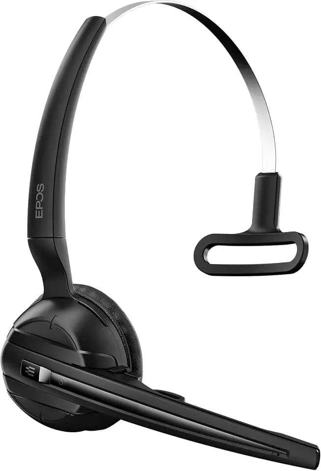 EPOS Impact D 10 USB ML II - Wireless DECT Mono Ear Convertible Headset for Direct Connection to a PC/Softphone, Black