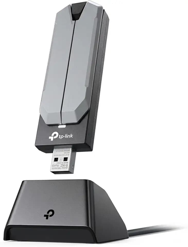 TP-Link BE6200 Tri-Band USB 3.0 Wi-Fi 7 Adapter for Desktop PC, WiFi Dongle