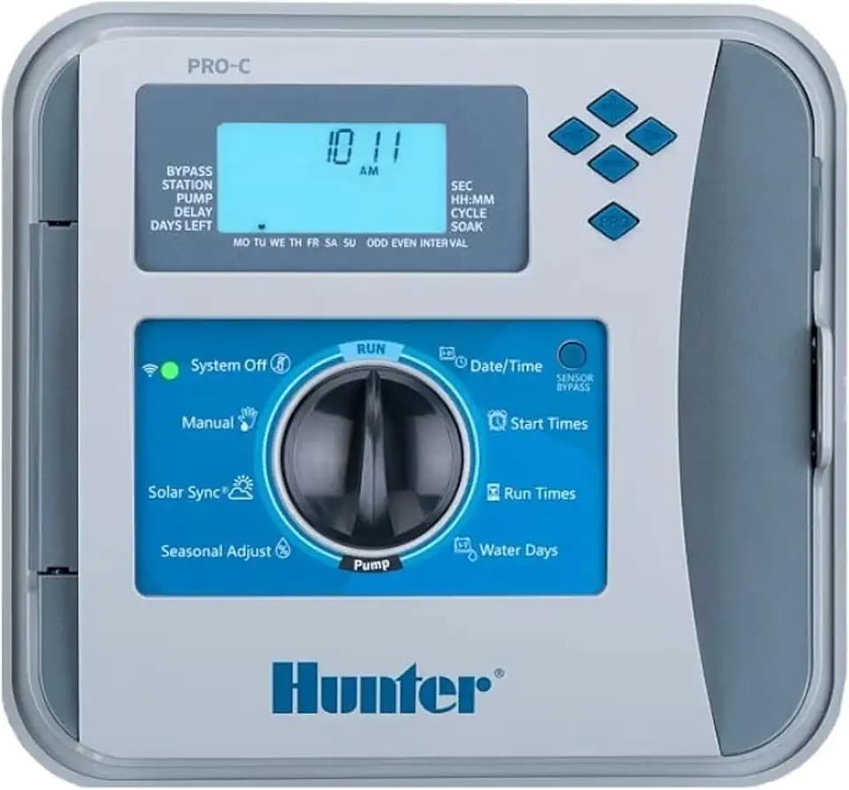 Hunter Pro-C 4 Zone Sprinkler Timer, Indoor/Outdoor Irrigation Controller