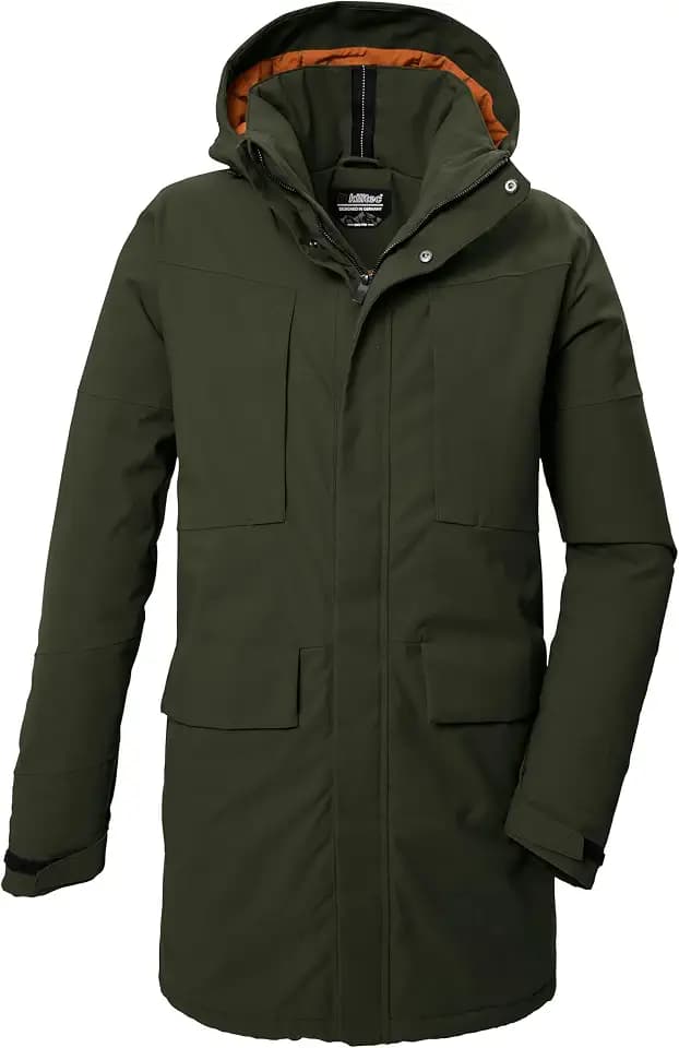 Killtec Herren Kow 80 Mn Prk Funktionsparka/Parka mit abzippbarer Kapuze
