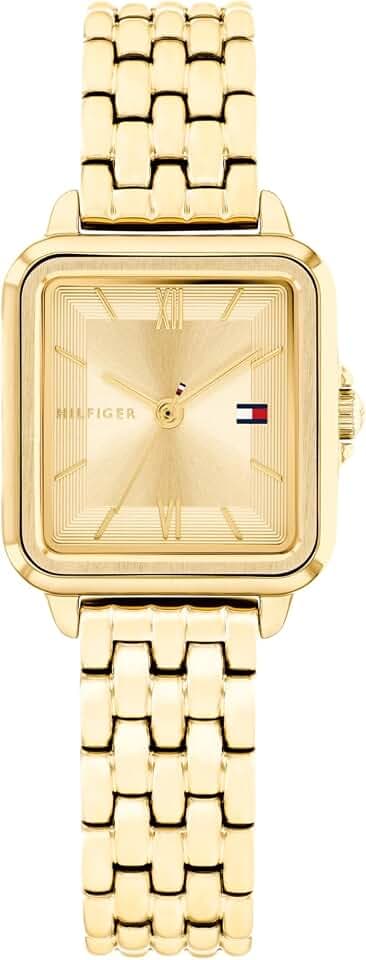 Tommy Hilfiger Mia Collection DREI-Zeiger-Quarzuhr für Damen mit Edelstahlarmband oder Lederarmband