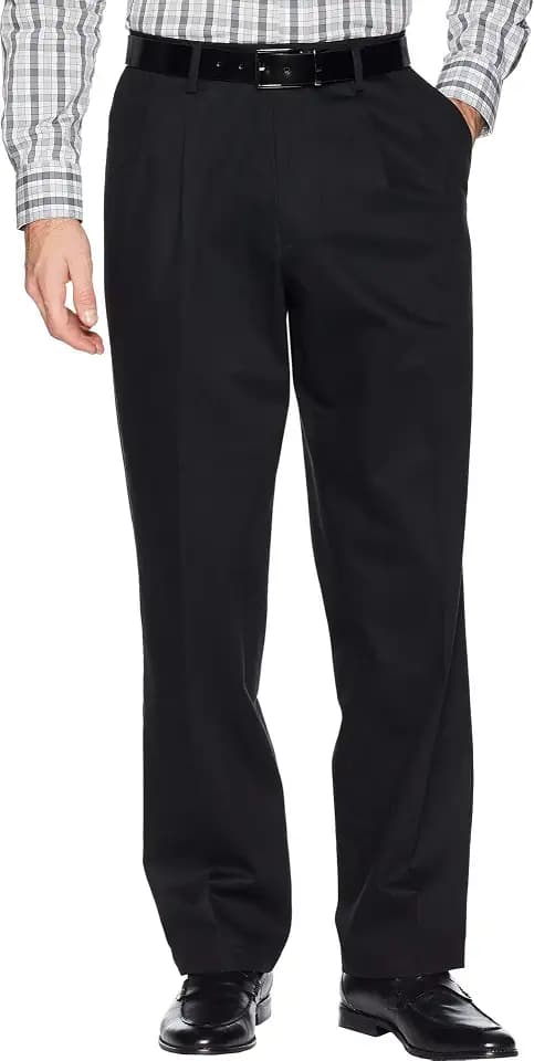 Dockers Men's Relaxed Fit Signature Khaki Lux Cotton Stretch Pants - Pleated