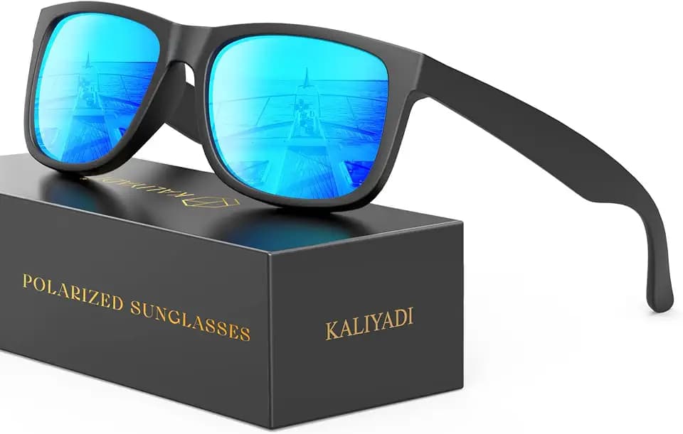 KALIYADI Sunglasses-Men Polarized-Sunglasses for Men: Classic Sun Glasses for Driving Fishing Golf with UV400 Protection