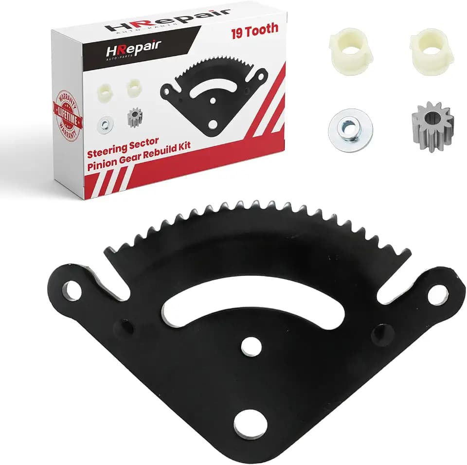 Flip Manufacturing Steering Sector Gear & Pinion Kit Fits John Deere LA Series - 19 Tooth LA120, LA125, LA130, LA135, LA140, LA145, LA150 Replace Part Number GX21924BLE, GX20053, GX20054