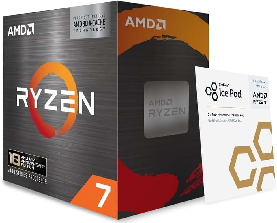 AMD Ryzen 7 5800X3D 10th Anniversary Edition Desktop-Prozessor für Sockel AM4 und DDR4