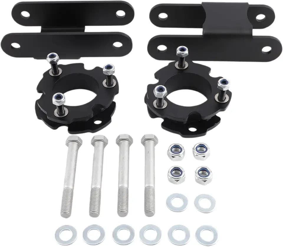 2 inch Front Leveling Kits Lift Kit Steel Strut Spacers & 2 inch Rear Lift Shackles Compatible for 2015-2020 Chevy Colorado 2WD 4WD GMC Canyon 2WD 4WD