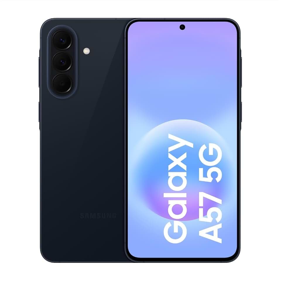 Samsung Galaxy A57 5G, Schlankes AI-Smartphone, Awesome Intelligence, 256 GB Speicherplatz, 50 MP Weitwinkel-Kamera, Bis zu 2 Tage Akkulaufzeit, IP68, Awesome Navy, 2,5 Jahre Herstellergarantie