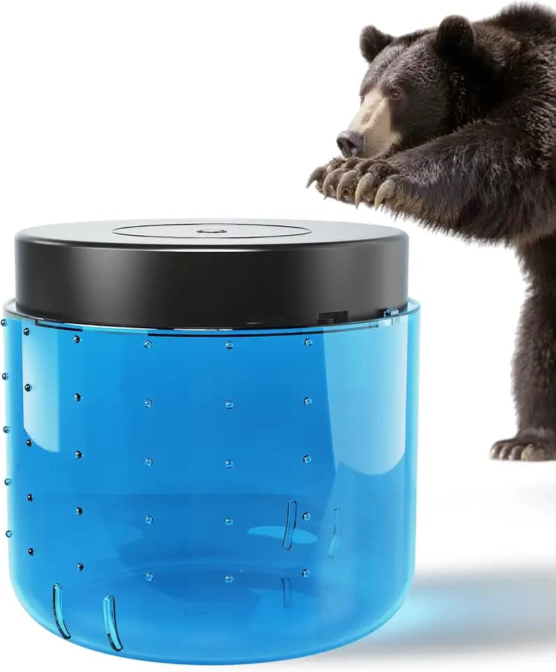 Bear Canister for Backpacking, Ultralight Bear Canister for Backpacker-Friendly, Bear Resistant Container for Food Storage with Anti-Opening Device, Waterproof and Airtight, 7.2L