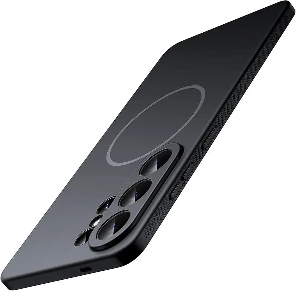 JETech Slim Magnetic Case for Samsung Galaxy S26 Ultra, Anti-Slip, Black