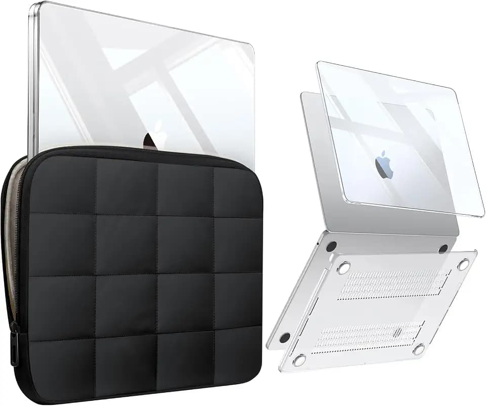 Fintie Case for MacBook Air 13 Inch, Puffy Laptop Sleeve Cover Set