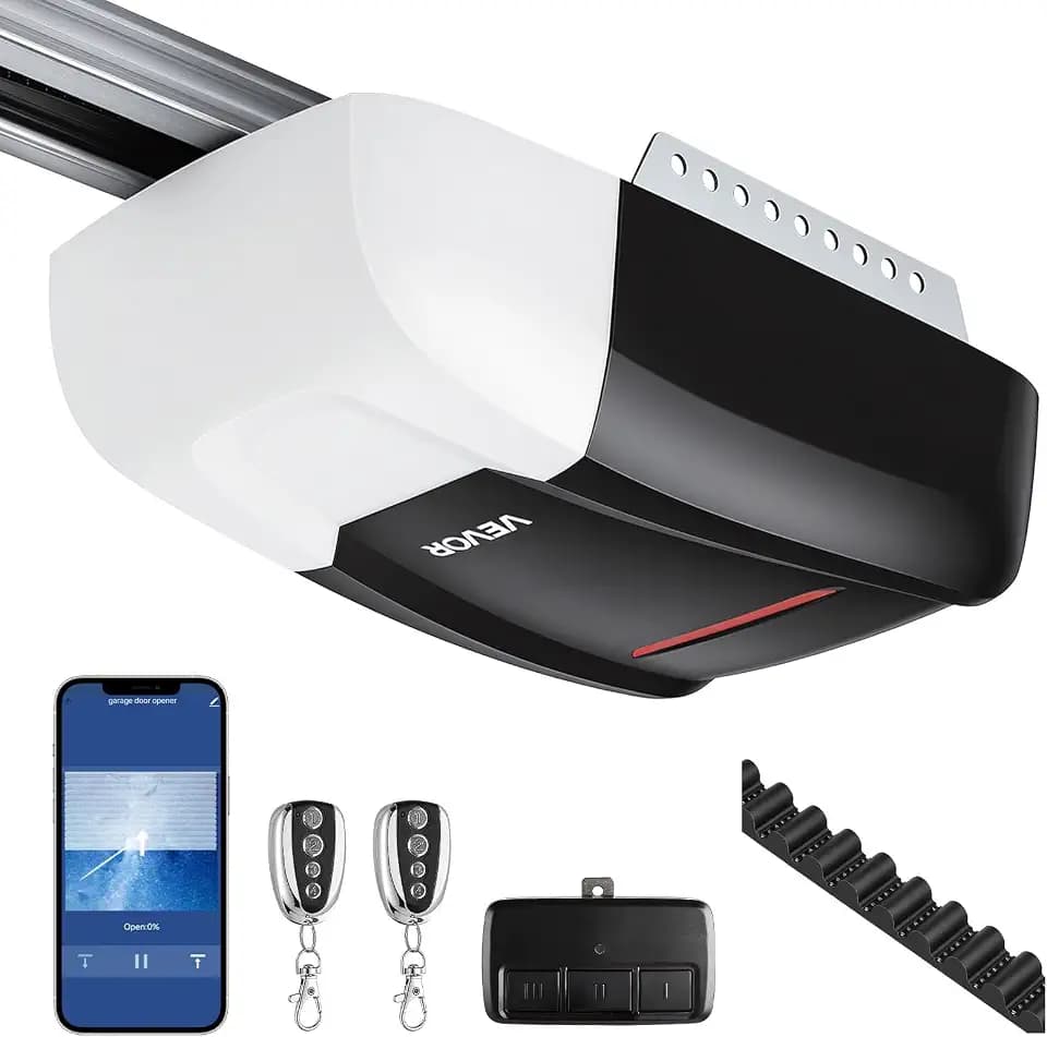 VEVOR Garage Door Opener 3/4 HP Ultra-Quiet Belt Drive WiFi Smart Opener