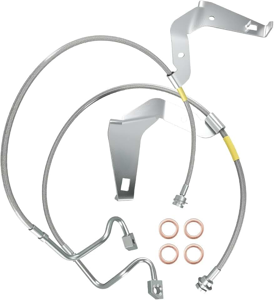 Front Brake Lines Fits for Ford F250 F350 Super Duty 4WD 2008-2015
