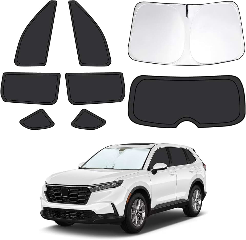 8pcs Car Window Shades for Honda CRV 2023 2024 2025, Full Window Covers